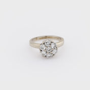 Vintage diamond 14k yellow gold cluster ring