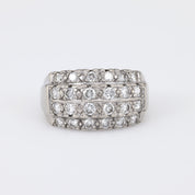 Vintage Diamond 14K White Gold Ring
