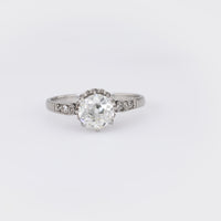 Art Deco Diamond Platinum Engagement Ring