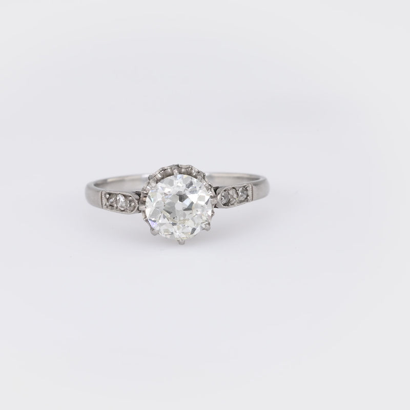 Art Deco Diamond Platinum Engagement Ring