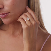 Tulum GIA 1.56 carat oval cut diamond 18k yellow gold platinum engagement ring