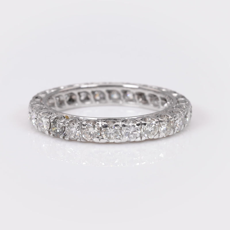 French Diamond White Gold Eternity Ring