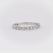 Modern Diamond 18K White Gold Eternity Ring