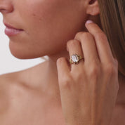Victorian GIA 1.50 carat diamond 10k yellow gold ring