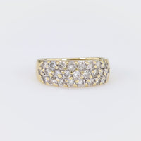 Vintage Diamond 14K Yellow Gold Band