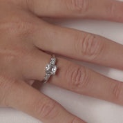 Retro GIA 1.25 carat old mine cut diamond 14k gold engagement ring