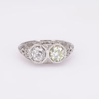 Art Deco Diamond Platinum Ring