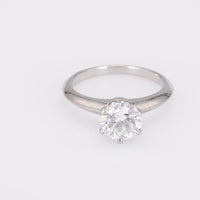 Tiffany & Co 1.34 Carat Diamond Platinum Engagement Ring