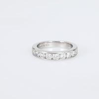 Tiffany & Co. diamond platinum half eternity wedding band