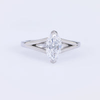 GIA 1.16 carat marquise cut diamond platinum engagement ring