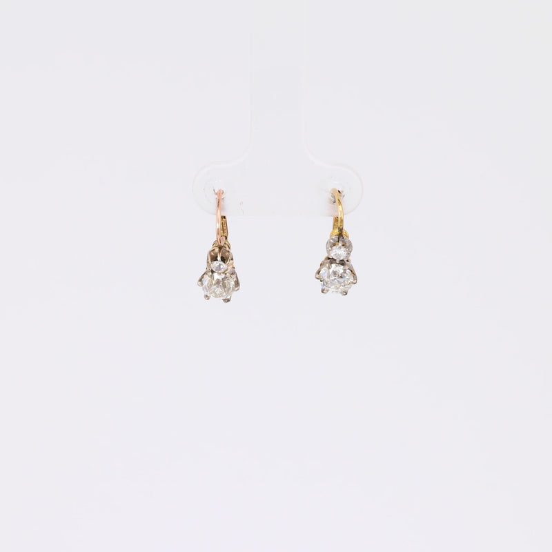 Belle Époque Diamond 18K Yellow Gold Drop Earrings