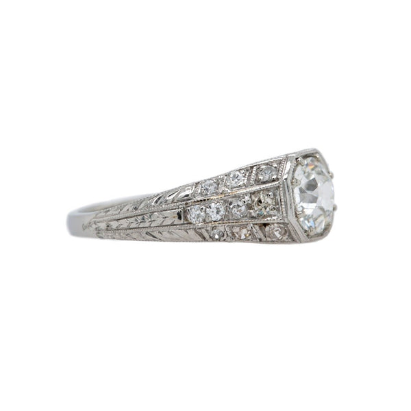 Diamond Encrusted Art Deco Diamond Engagement Ring | Chatham Hill