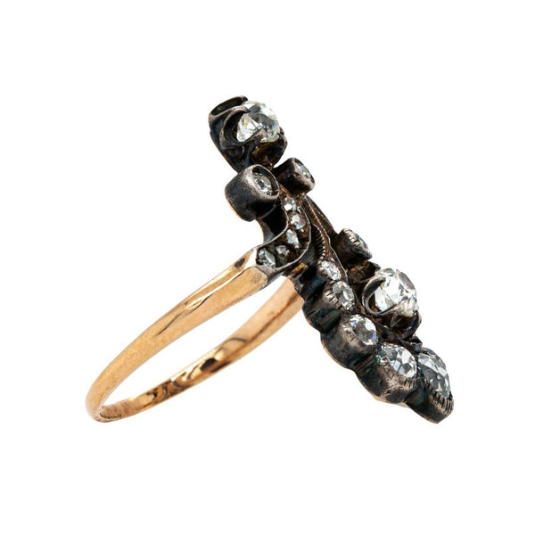 Romantic & Whimsical Victorian Diamond-Encrusted Ring | Walsing