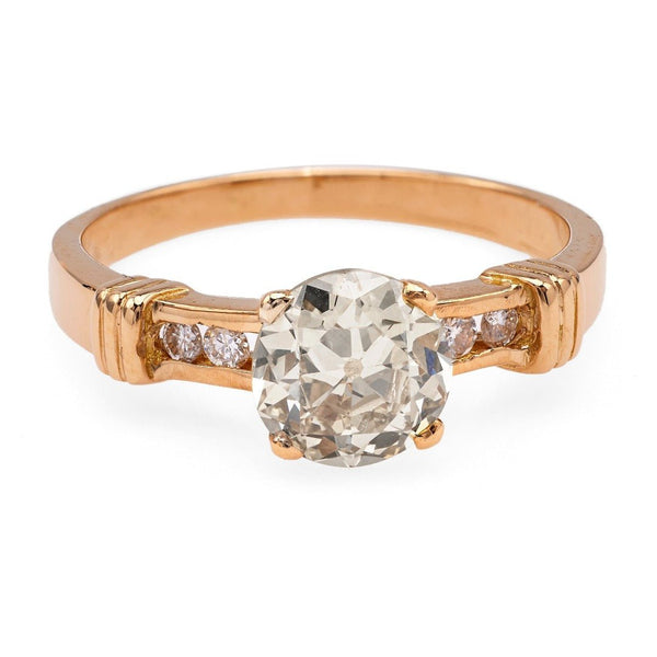 1970s French 1.21ct Old European Cut Diamond Engagement Ring | Mondeville