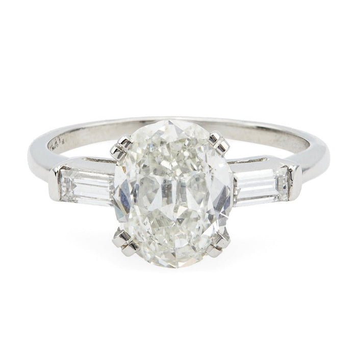 Art Deco 2.00ct Antique Oval Diamond Engagement Ring | Helena Hill