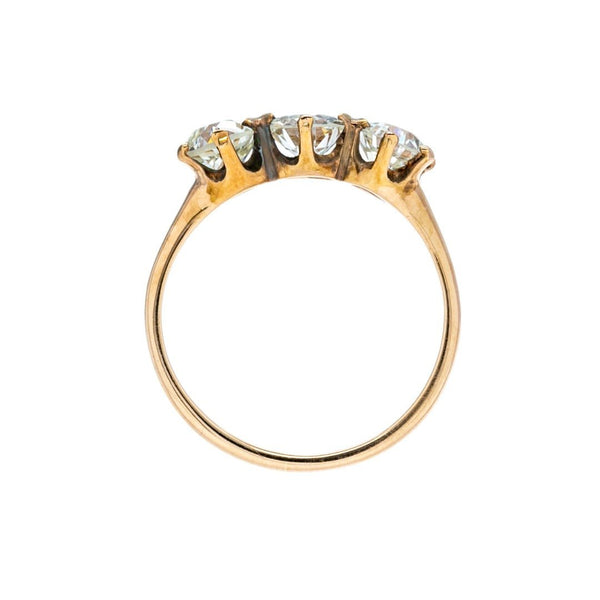 Fab Antique Rosy Victorian Three-Stone Diamond Ring | Ascot Shores