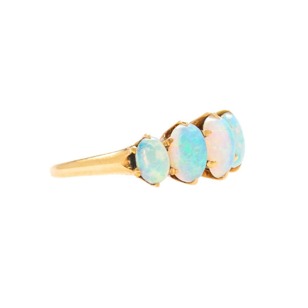 Beautiful & Colorful Antique Five-Stone Opal Ring | Essex Meadow
