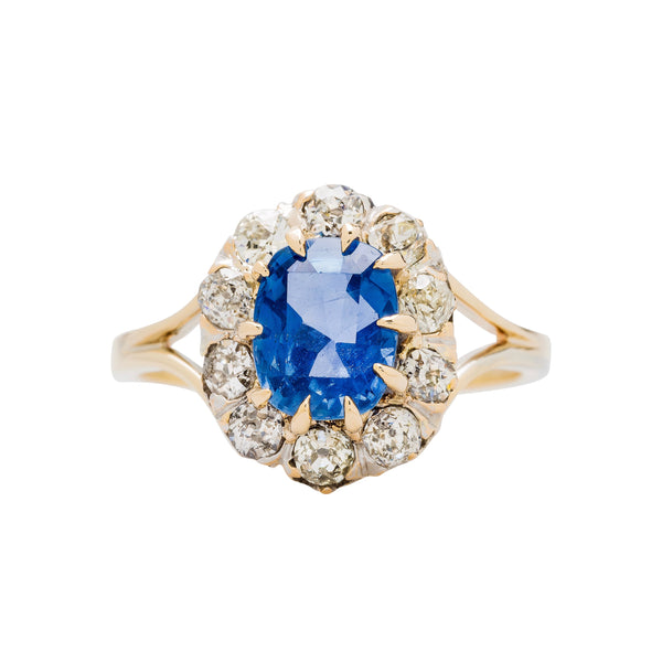 One-of-a-kind Victorian Era Sapphire and Diamond Ring | Burtonwood