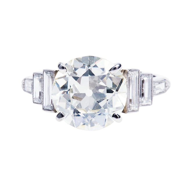 An Impressive and Authentic Art Deco Diamond Engagement Ring