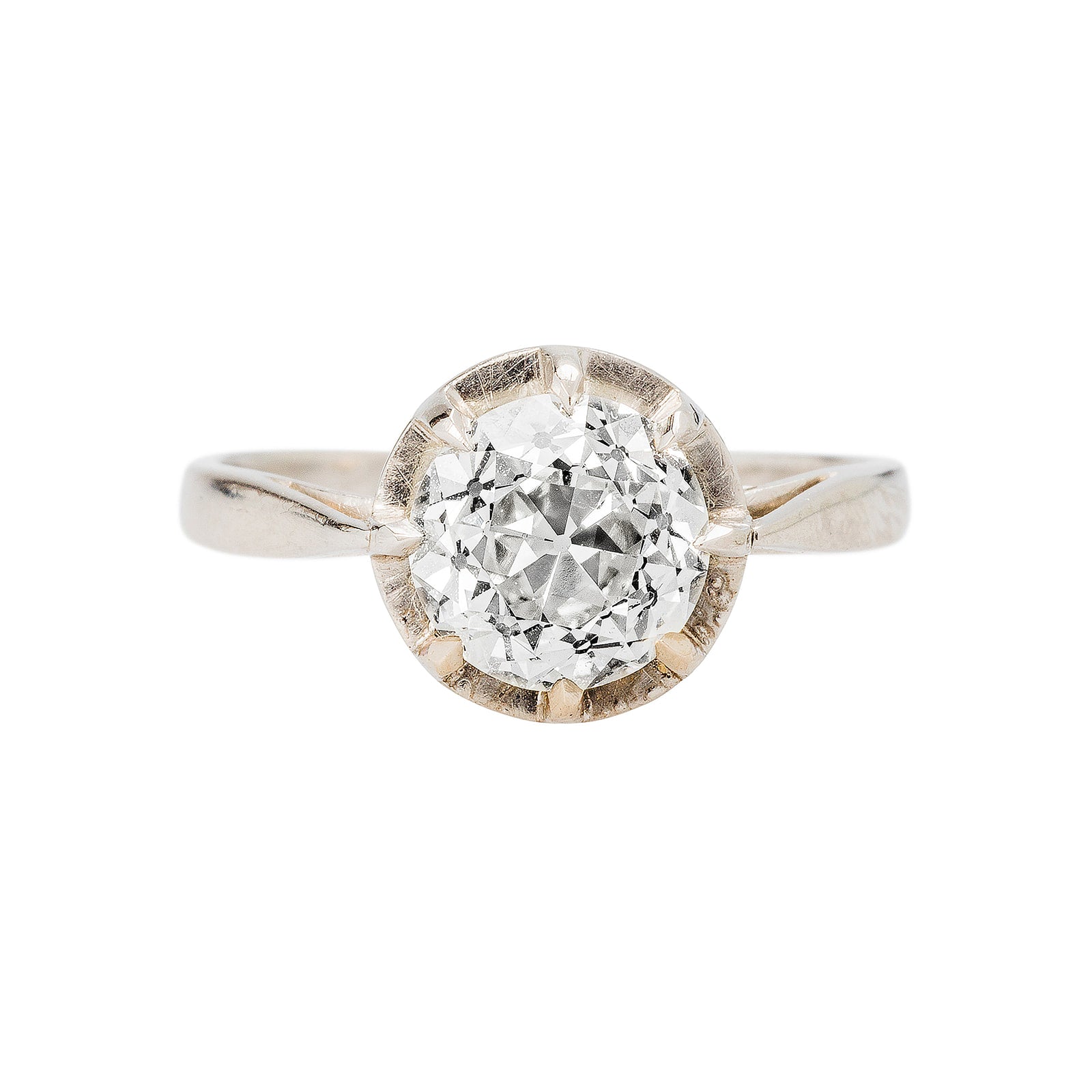 A Charming Authentic Edwardian Era Solitaire Diamond Ring