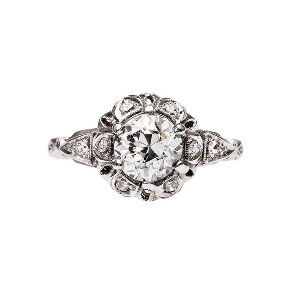 Late Art Deco Engagement Ring 