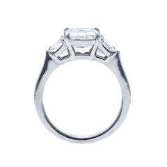 A Fabulous Modern Era Platinum and Diamond Three Stone Ring | Catamount