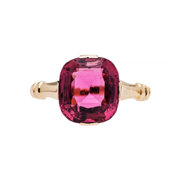 Stunning large pink tourmaline ring from Trumpet & Horn | Corliss