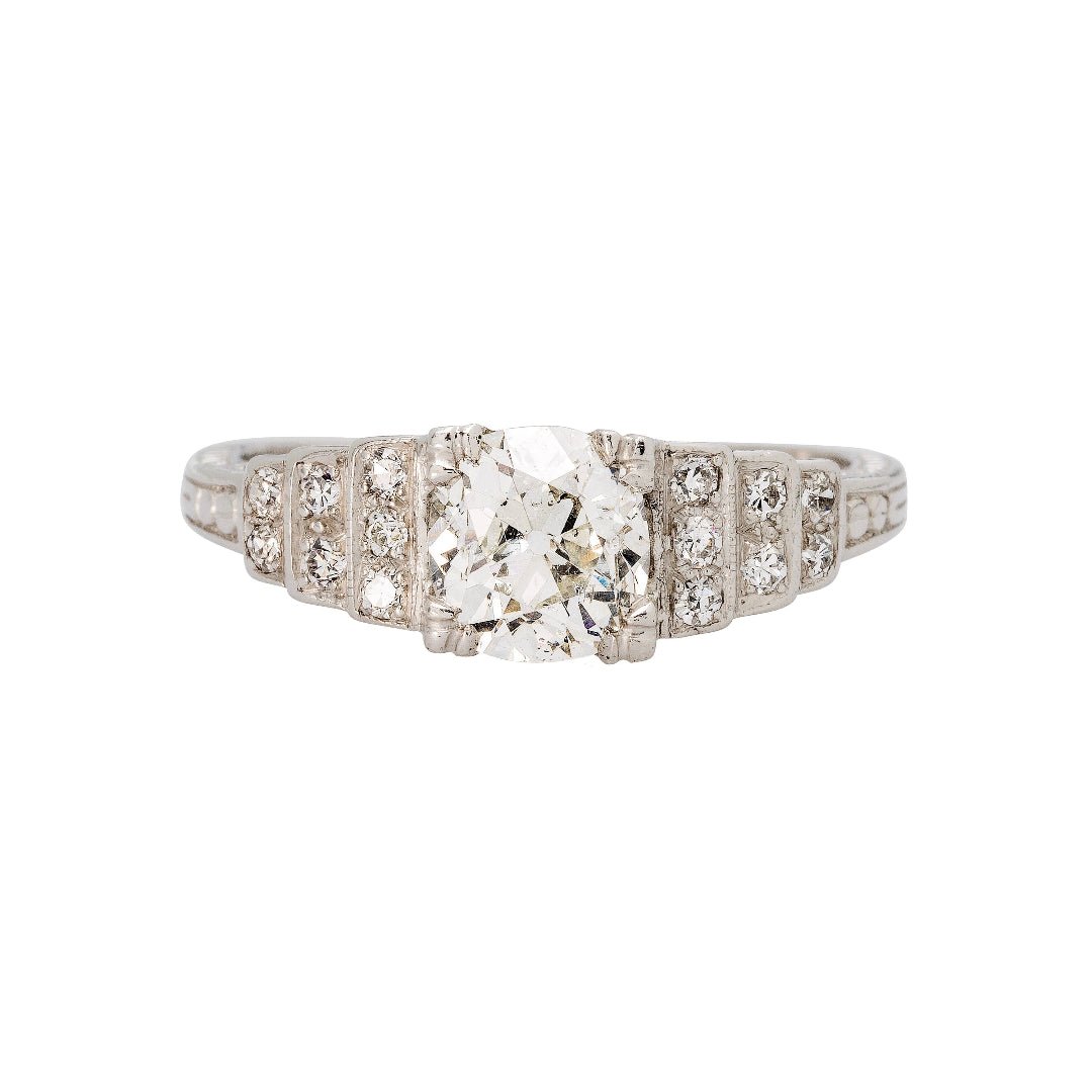 Antique Art Deco Vintage Diamond Engagement Ring | Covelo