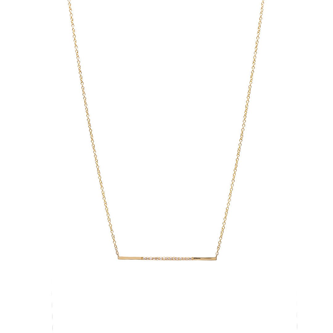 Diamond Bar Necklace