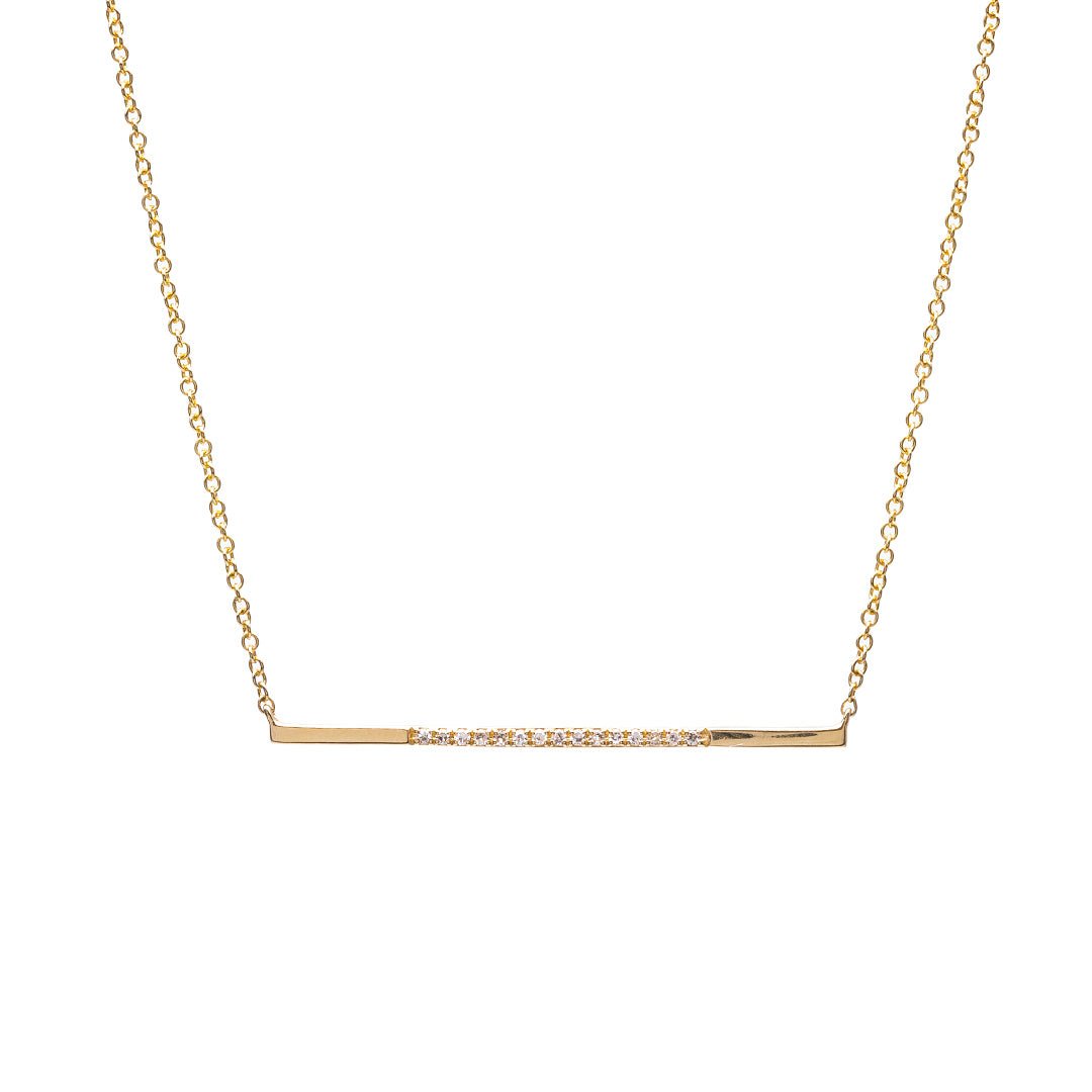 Diamond Bar Necklace