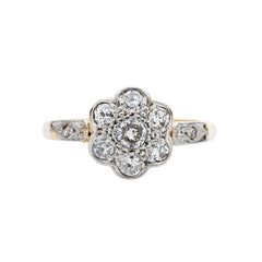 Lovely Mixed Metal Floral Ring | Dunningham