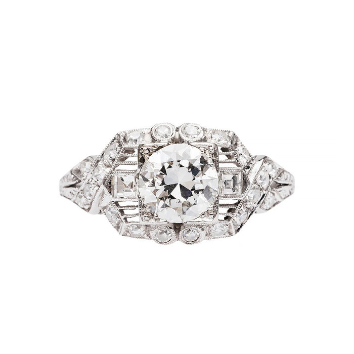 Exceptional Art Deco Engagement Ring