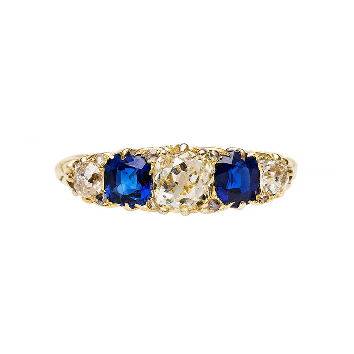 Vintage Victorian Sapphire & Diamond Ring | Hartlane