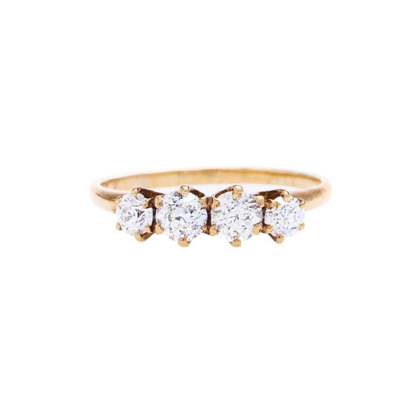 A Charming Authentic Victorian Diamond Band