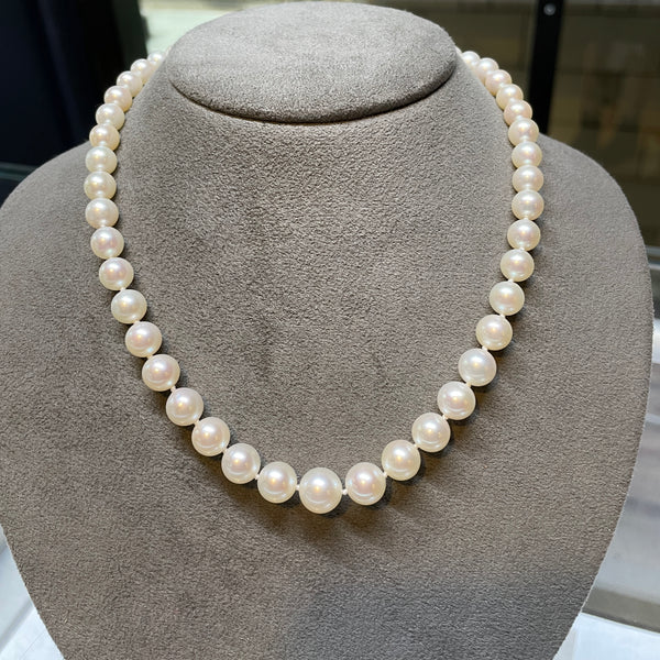 10014169 18" Strand of Fine Graduated Cultured Pearls