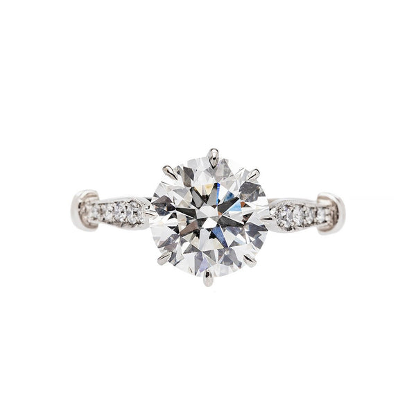 Handmade Diamond Solitaire Engagement Ring