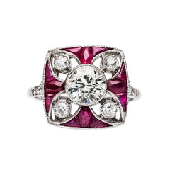 Stunning Ruby & Diamond Engagement Ring | Maylin