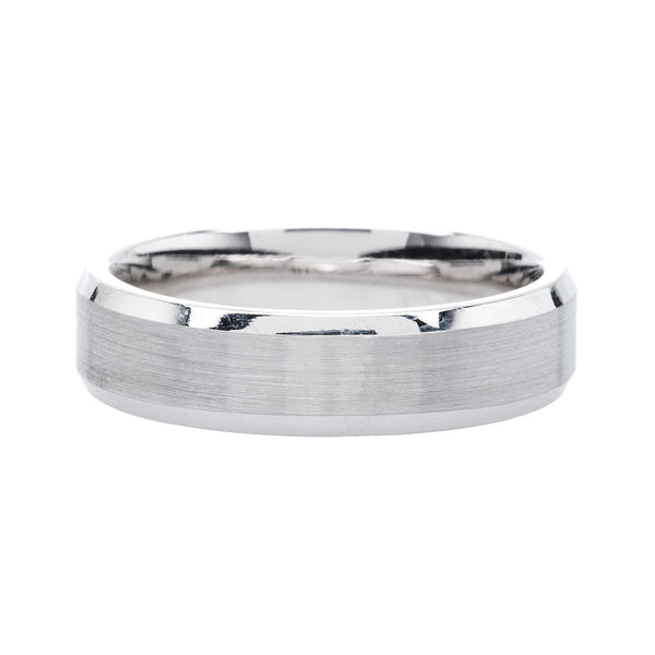 Affordable Contemporary Men's Wedding Band from Trumpet & Horn