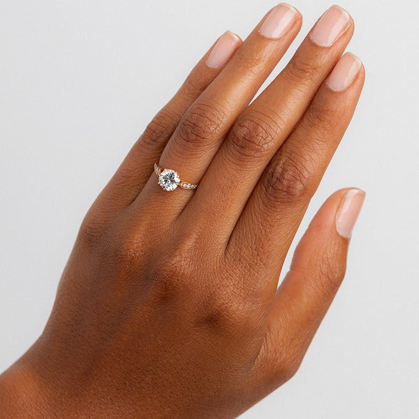 Rose Gold Meridian | Edwardian Vintage Inspired Engagement Ring