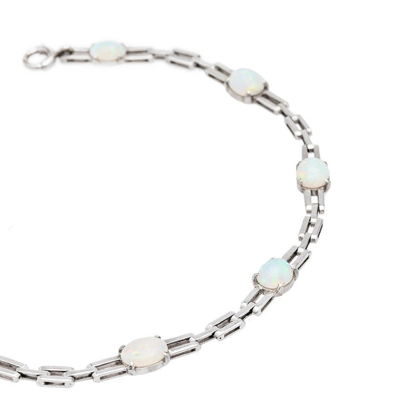 Art Deco Opal Bracelet