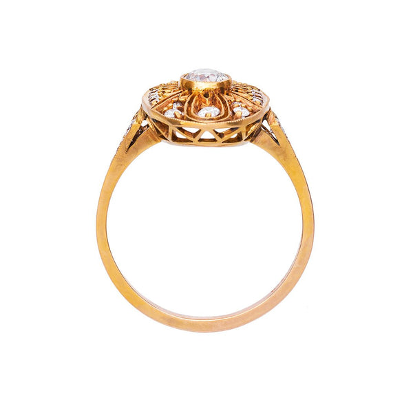 Edwardian Style Vintage Diamond Engagement Ring | Peachtree