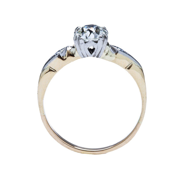 A Traditional and Timeless Retro Era Vintage 14k Gold and Diamond Engagement Ring | Rock Ridge