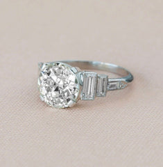 Royal Palm | Antique Art Deco Diamond Engagement Ring