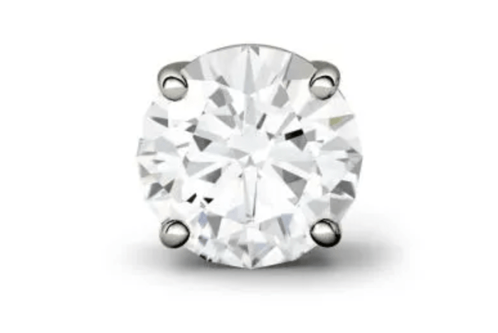 10015101 .75ct Round Brilliant Diamond Platinum Stud earring