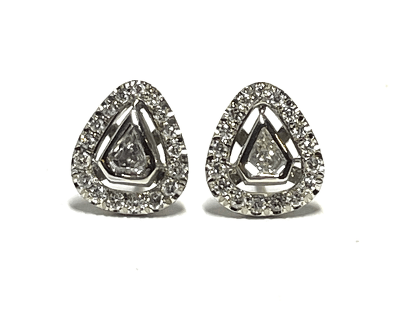 10015236 Custom Platinum Diamond Stud Earrings