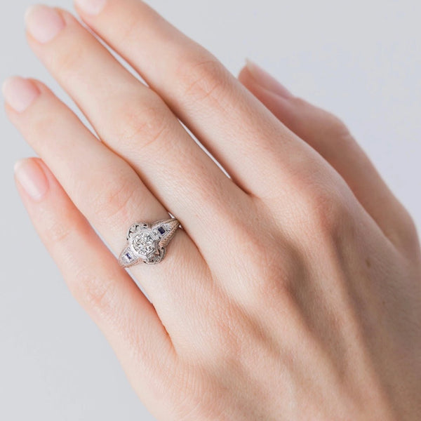 Antique Art Deco Diamond Engagement Ring | Southfork