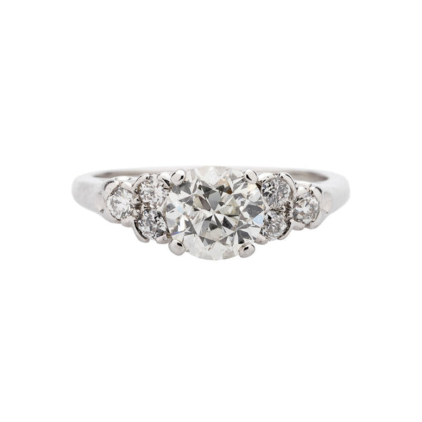 Classic Late Art Deco Engagement Ring 