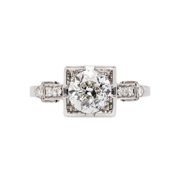 Unique Art Deco Engagement Ring