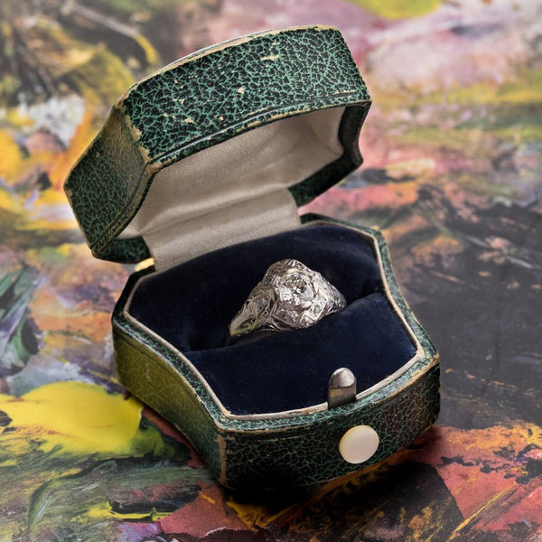 Lovely Edwardian Era Platinum Engagement Ring | Aberdeen from Trumpet & Horn