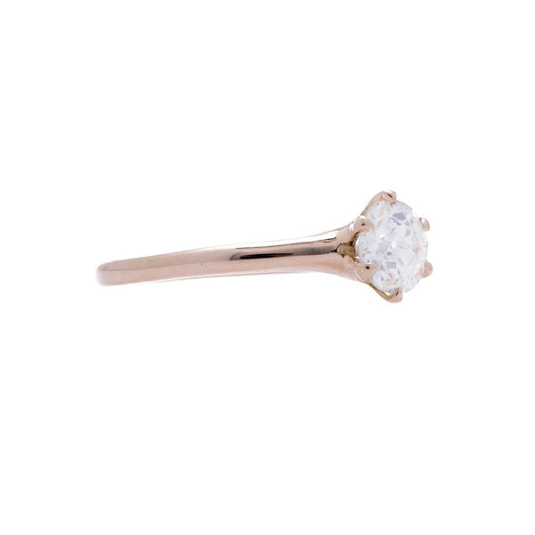 A Lovely Victorian Era 18K Rose Gold and Diamond Engagement Ring | Adbury